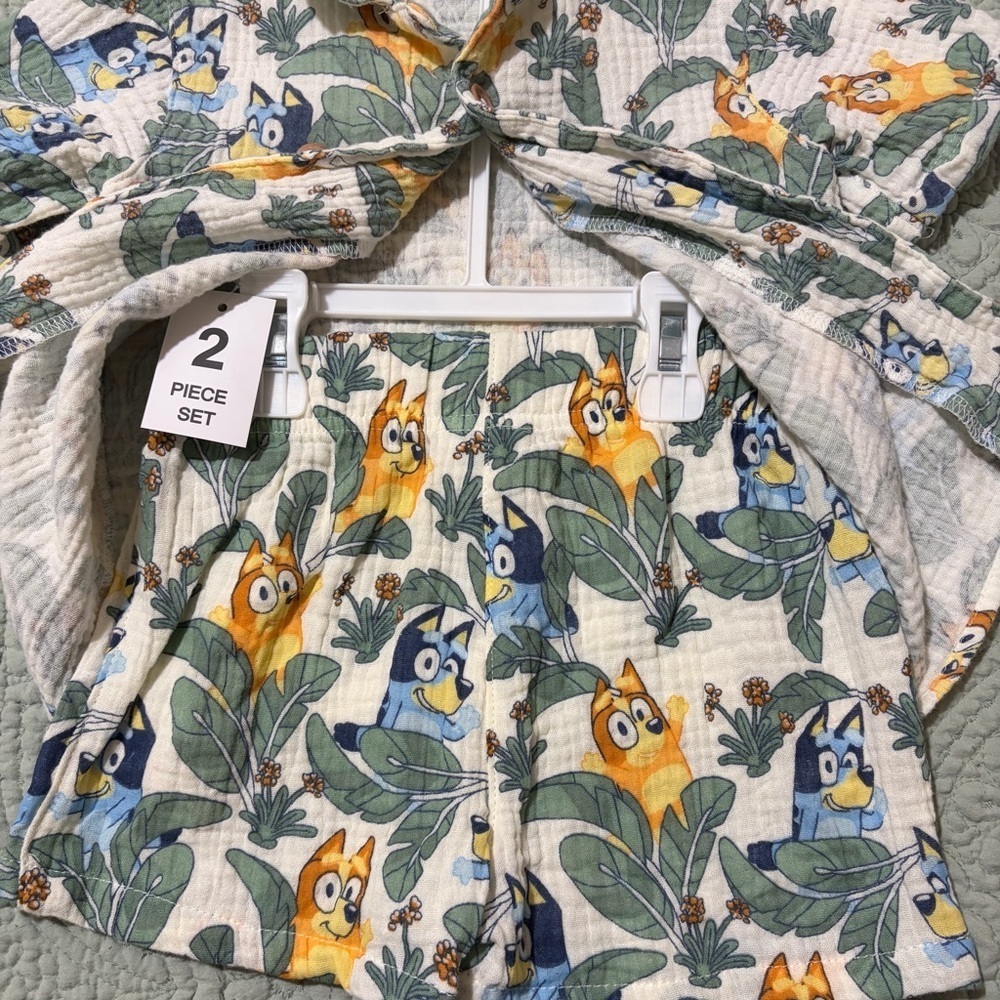 Bluey 2-Piece Outfit Set Toddler 3T NEW - Picture 2 of 6